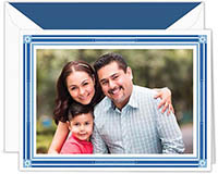 Hanukkah Photo Mount Cards by Crane & Co. - Engraved Classic Hanukkah