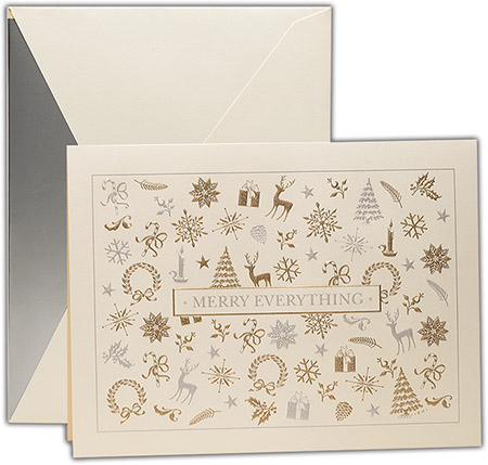Holiday Greeting Cards by Crane & Co. - Engraved Folk Pattern