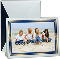 Holiday Photo Mount Cards by Crane & Co. - Engraved Nautical Knot