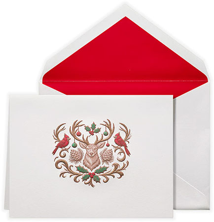 Holiday Greeting Cards by Crane & Co. - Engraved Holiday Crest