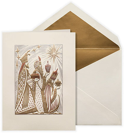 Holiday Greeting Cards by Crane & Co. - Engraved Three Kings