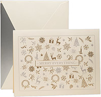 Boxed Holiday Greeting Cards by Crane & Co. (Engraved Folk Pattern)