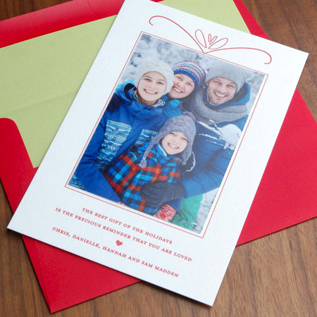 Letterpress Holiday Photo Mount Cards by Designers' Fine Press (Best Gift)