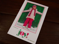 Letterpress Holiday Photo Mount Cards by Designers' Fine Press (Wishing You Joy)