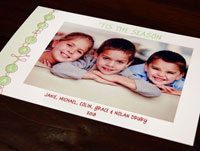 Letterpress Holiday Photo Mount Cards by Designers' Fine Press (FaLaLa)