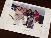 Letterpress Holiday Photo Mount Cards by Designers' Fine Press (Sparkle & Shine)