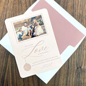 Letterpress Holiday Photo Mount Cards by Designers' Fine Press (A Little Love)