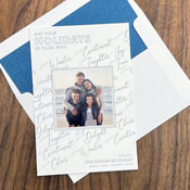 Letterpress Holiday Photo Mount Cards by Designers' Fine Press (Filled to the Brim)