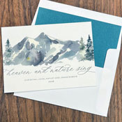 Letterpress Holiday Greeting Cards by Designers' Fine Press (Nature Sings)