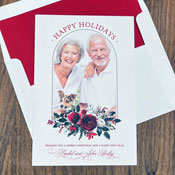 Digital Holiday Photo Cards by Designers' Fine Press (Festive Florals)