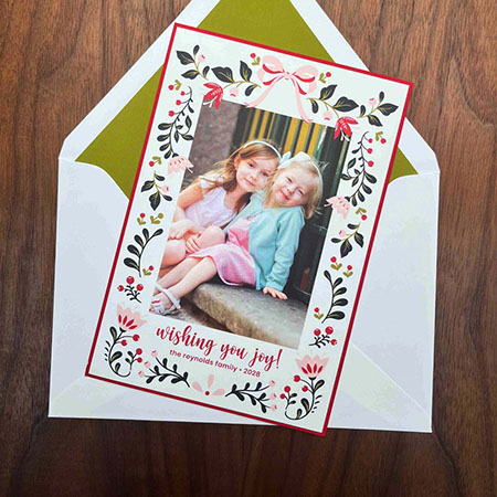 Digital Holiday Photo Cards by Designers' Fine Press (Folk Frame)