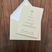 Letterpress Holiday Greeting Cards by Designers' Fine Press (Tree Topper)