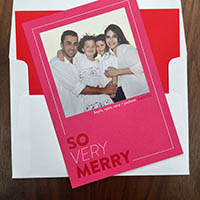 Letterpress Holiday Photo Mount Cards by Designers' Fine Press (So Very)