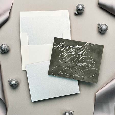 Holiday Greeting Cards by Designers' Fine Press (Velvet Bliss with Foil)