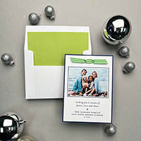 Letterpress Holiday Photo Mount Cards by Designers' Fine Press (Tides and Vibes)