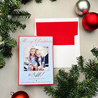 Holiday Photo Mount Cards by Designers' Fine Press (Waves of Cheer)