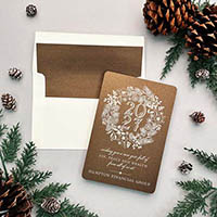 Holiday Greeting Cards by Designers' Fine Press (Wreath Full of Joy)