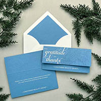 Holiday Greeting Cards by Designers' Fine Press (Overflowing with Thanks)