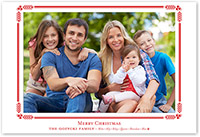 Letterpress Holiday Photo Mount Cards by Designers' Fine Press (Holiday Evergreen & Berries-H)