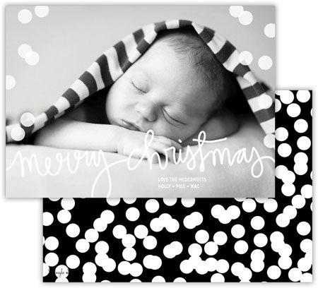 Digital Holiday Photo Cards by Dabney Lee - Holepunch Black (Flat) Digital Holiday Photo Cards by Dabney Lee - Holepunch Black (Flat)