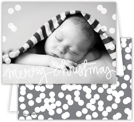 Digital Holiday Photo Cards by Dabney Lee - Holepunch Dark Grey (Folded) Digital Holiday Photo Cards by Dabney Lee - Holepunch Dark Grey (Folded)