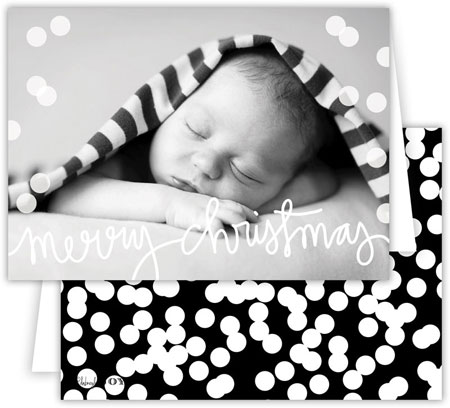 Digital Holiday Photo Cards by Dabney Lee - Holepunch Black (Folded) Digital Holiday Photo Cards by Dabney Lee - Holepunch Black (Folded)