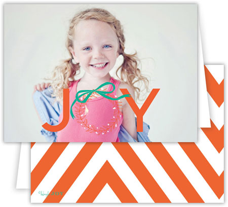 Digital Holiday Photo Cards by Dabney Lee - Wreath Warm Red (Folded) Digital Holiday Photo Cards by Dabney Lee - Wreath Warm Red (Folded)