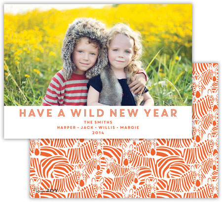 Digital Holiday Photo Cards by Dabney Lee - Bruno Warm Red (Flat)