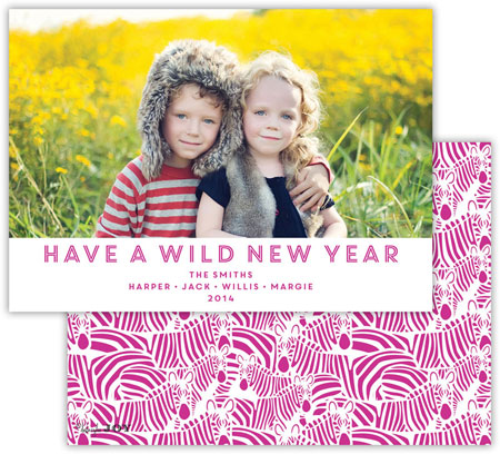Digital Holiday Photo Cards by Dabney Lee - Bruno Fuchsia (Flat) Digital Holiday Photo Cards by Dabney Lee - Bruno Fuchsia (Flat)
