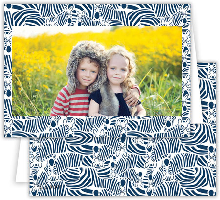 Digital Holiday Photo Cards by Dabney Lee - Bruno Navy (Folded) Digital Holiday Photo Cards by Dabney Lee - Bruno Navy (Folded)
