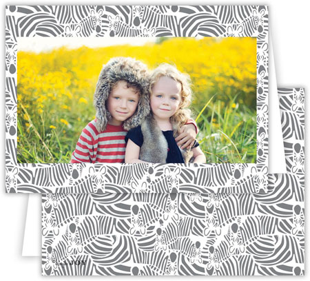 Digital Holiday Photo Cards by Dabney Lee - Bruno Grey (Folded) Digital Holiday Photo Cards by Dabney Lee - Bruno Grey (Folded)