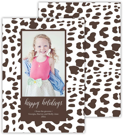 Digital Holiday Photo Cards by Dabney Lee - Cheetah Chestnut (Flat) Digital Holiday Photo Cards by Dabney Lee - Cheetah Chestnut (Flat)
