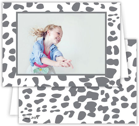Digital Holiday Photo Cards by Dabney Lee - Cheetah Grey (Folded) Digital Holiday Photo Cards by Dabney Lee - Cheetah Grey (Folded)
