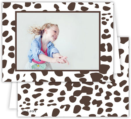 Digital Holiday Photo Cards by Dabney Lee - Cheetah Chestnut (Folded) Digital Holiday Photo Cards by Dabney Lee - Cheetah Chestnut (Folded)