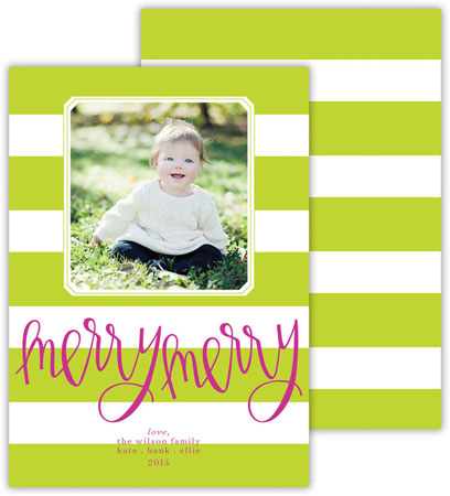 Digital Holiday Photo Cards by Dabney Lee - Cabana Chartreuse (Flat) Digital Holiday Photo Cards by Dabney Lee - Cabana Chartreuse (Flat)