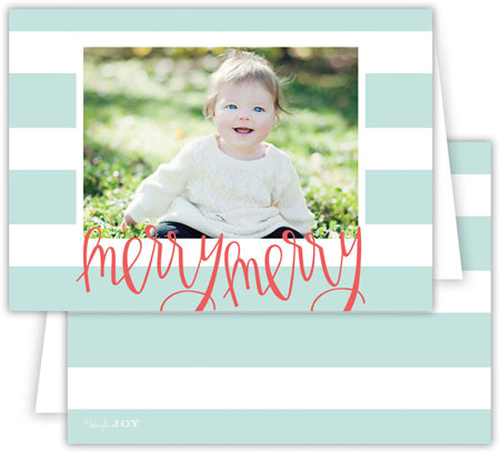 Digital Holiday Photo Cards by Dabney Lee - Cabana Sea (Folded) Digital Holiday Photo Cards by Dabney Lee - Cabana Sea (Folded)