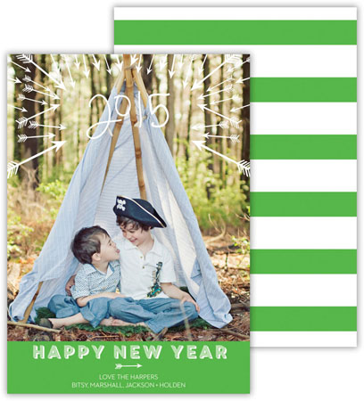 Digital Holiday Photo Cards by Dabney Lee - Arrows Grass (Flat)