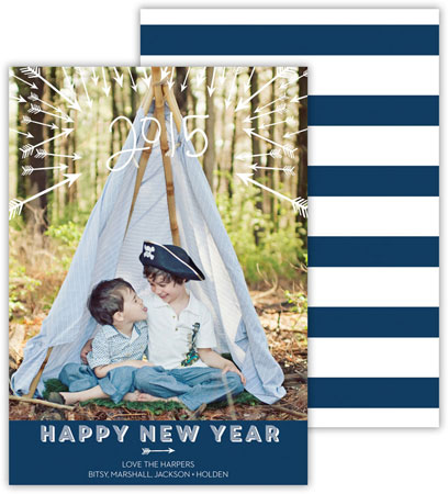 Digital Holiday Photo Cards by Dabney Lee - Arrows Navy (Flat) Digital Holiday Photo Cards by Dabney Lee - Arrows Navy (Flat)