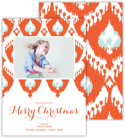 Digital Holiday Photo Cards by Dabney Lee - Elsie Warm Red (Flat) Digital Holiday Photo Cards by Dabney Lee - Elsie Warm Red (Flat)
