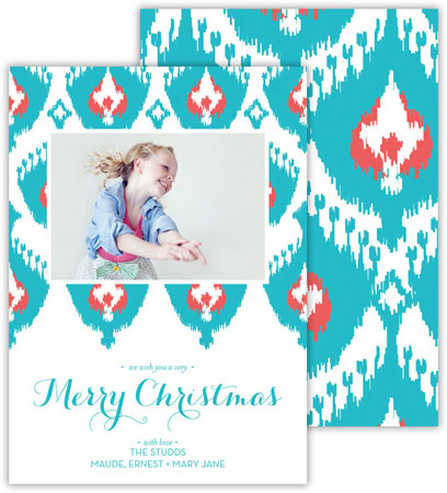 Digital Holiday Photo Cards by Dabney Lee - Elsie Robin's Egg (Flat)