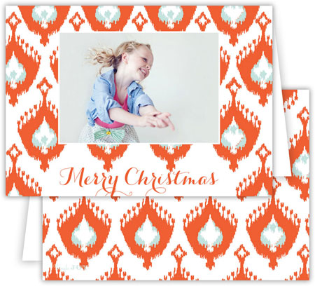 Digital Holiday Photo Cards by Dabney Lee - Elsie Warm Red (Folded) Digital Holiday Photo Cards by Dabney Lee - Elsie Warm Red (Folded)