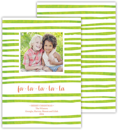 Digital Holiday Photo Cards by Dabney Lee - Candy Cane Grass (Flat)