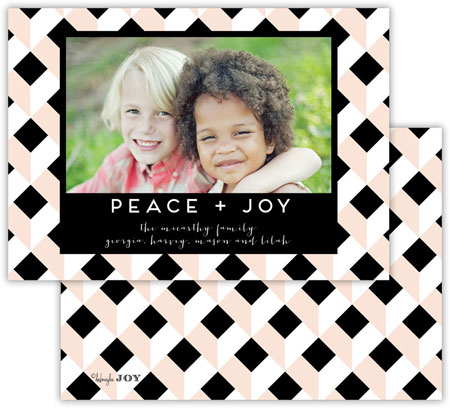 Digital Holiday Photo Cards by Dabney Lee - Golden Girl Black (Flat)