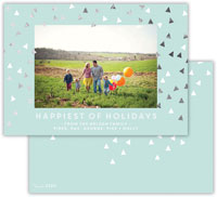 Digital Holiday Photo Cards by Dabney Lee - Sprinkles Sea with Foil (Flat)