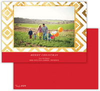 Digital Holiday Photo Cards by Dabney Lee - Lucy Red with Foil (Flat)