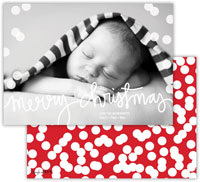 Digital Holiday Photo Cards by Dabney Lee - Holepunch Red (Flat) Digital Holiday Photo Cards by Dabney Lee - Holepunch Red (Flat)