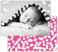 Digital Holiday Photo Cards by Dabney Lee - Holepunch Hot Pink (Flat)