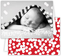 Digital Holiday Photo Cards by Dabney Lee - Holepunch Red (Folded) Digital Holiday Photo Cards by Dabney Lee - Holepunch Red (Folded)