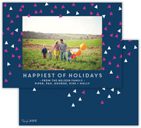 Digital Holiday Photo Cards by Dabney Lee - Sprinkles Navy (Flat)