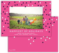 Digital Holiday Photo Cards by Dabney Lee - Sprinkles Hot Pink (Flat)
